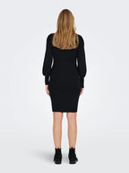 Miss | Jurk Dames Casual Mini Hoge Hals - Stretch - Miss Madera MIS-R7JMJ1