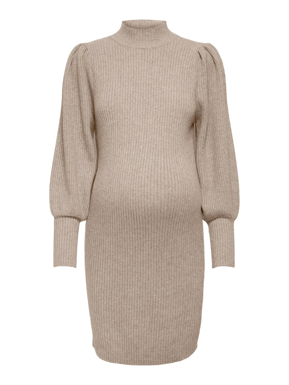 Miss | Jurk Dames Casual Mini Hoge Hals - Stretch - Miss Madera MIS-ZT39G5