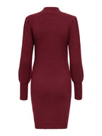 Miss | Jurk Dames Casual Mini Hoge Hals - Stretch - Miss Madera MIS-R7JMJ1