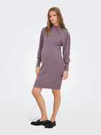 Miss | Jurk Dames Casual Mini Hoge Hals - Stretch - Miss Madera MIS-QC0FB9