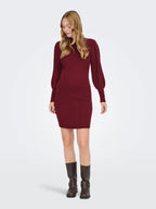 Miss | Jurk Dames Casual Mini Hoge Hals - Stretch - Miss Madera MIS-R7JMJ1