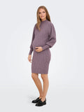 Miss | Jurk Dames Casual Mini Hoge Hals - Stretch - Miss Madera MIS-HLC7OG