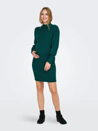 Miss | Jurk Dames Casual Mini Hoge Hals - Stretch - Miss Madera MIS-UJQIBM