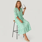 Miss | Jurk Dames Casual Relaxed - 100% viscose - Miss Madera