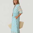 Miss | Jurk Dames Casual Relaxed - 100% viscose - Miss Madera