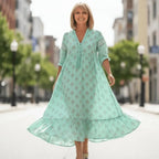 Miss | Jurk Dames Casual Relaxed - 100% viscose - Miss Madera