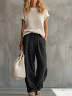 Miss | Jurk Dames Casual Relaxed Tweedelig - Katoen - Miss Madera MIS-AGAT5S
