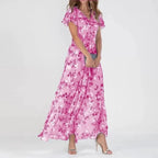Miss | Jurk Dames Elegant Floweend - Viscose - Miss Madera MIS-0RHH26