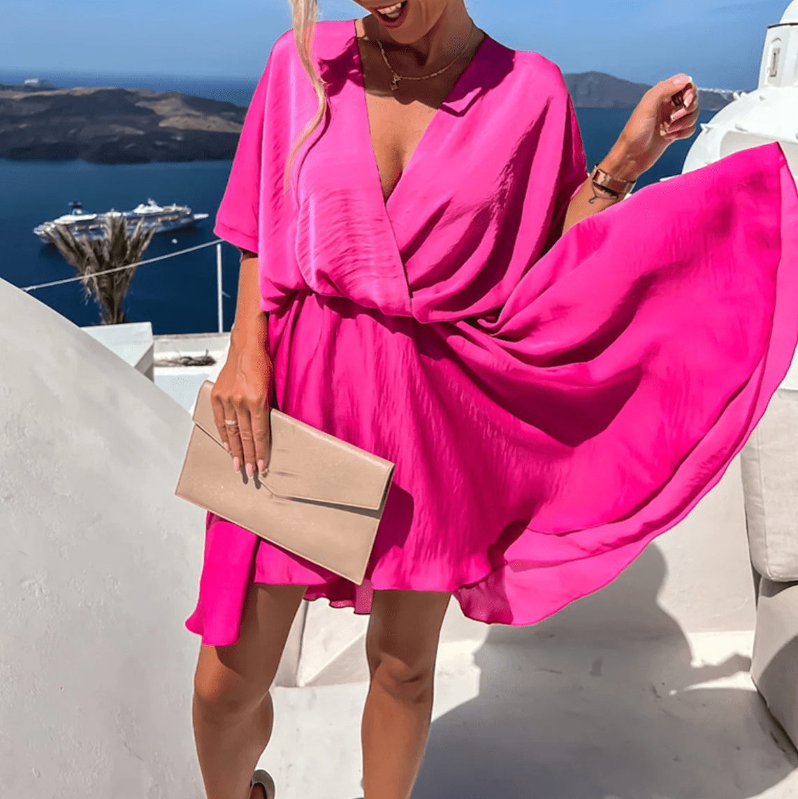 Miss | Jurk Dames Elegant - Viscose - Miss Madera MIS-8A16JU