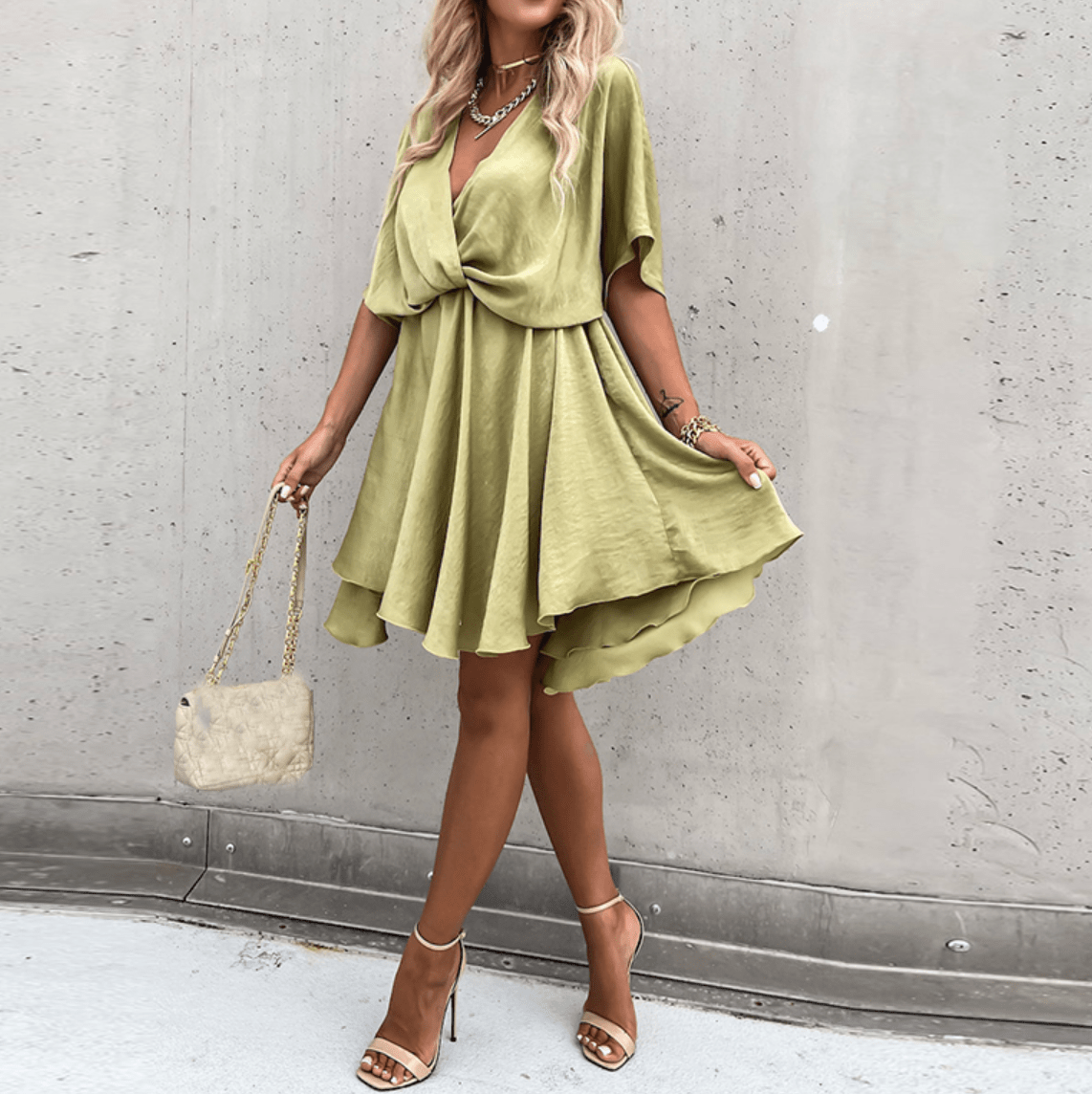 Miss | Jurk Dames Elegant - Viscose - Miss Madera MIS-CBHM05