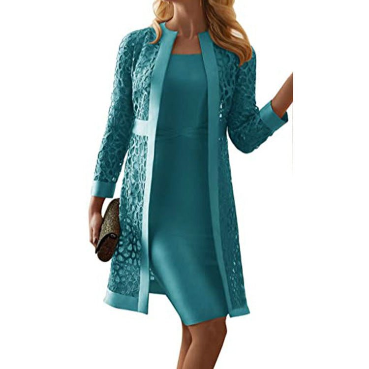 Miss | Jurk Dames Formeel Kanten Details met Jasje - Polyester - Miss Madera MIS-8OKTIJ
