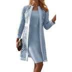 Miss | Jurk Dames Formeel Kanten Details met Jasje - Polyester - Miss Madera MIS-HYQAL4