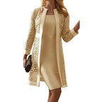 Miss | Jurk Dames Formeel Kanten Details met Jasje - Polyester - Miss Madera MIS-K36V8W