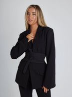 Miss | Jurk Dames Getailleerd Riem Tijdloos - Miss Madera MIS-8127B3