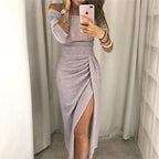 Miss | Jurk Dames Glitter Off-Shoulder - Polyester - Miss Madera MIS-D5ZQD1