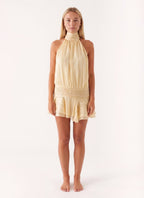 Miss | Jurk Dames Halter Mini Zomer - Polyester - Miss Madera MIS-H7MA6S