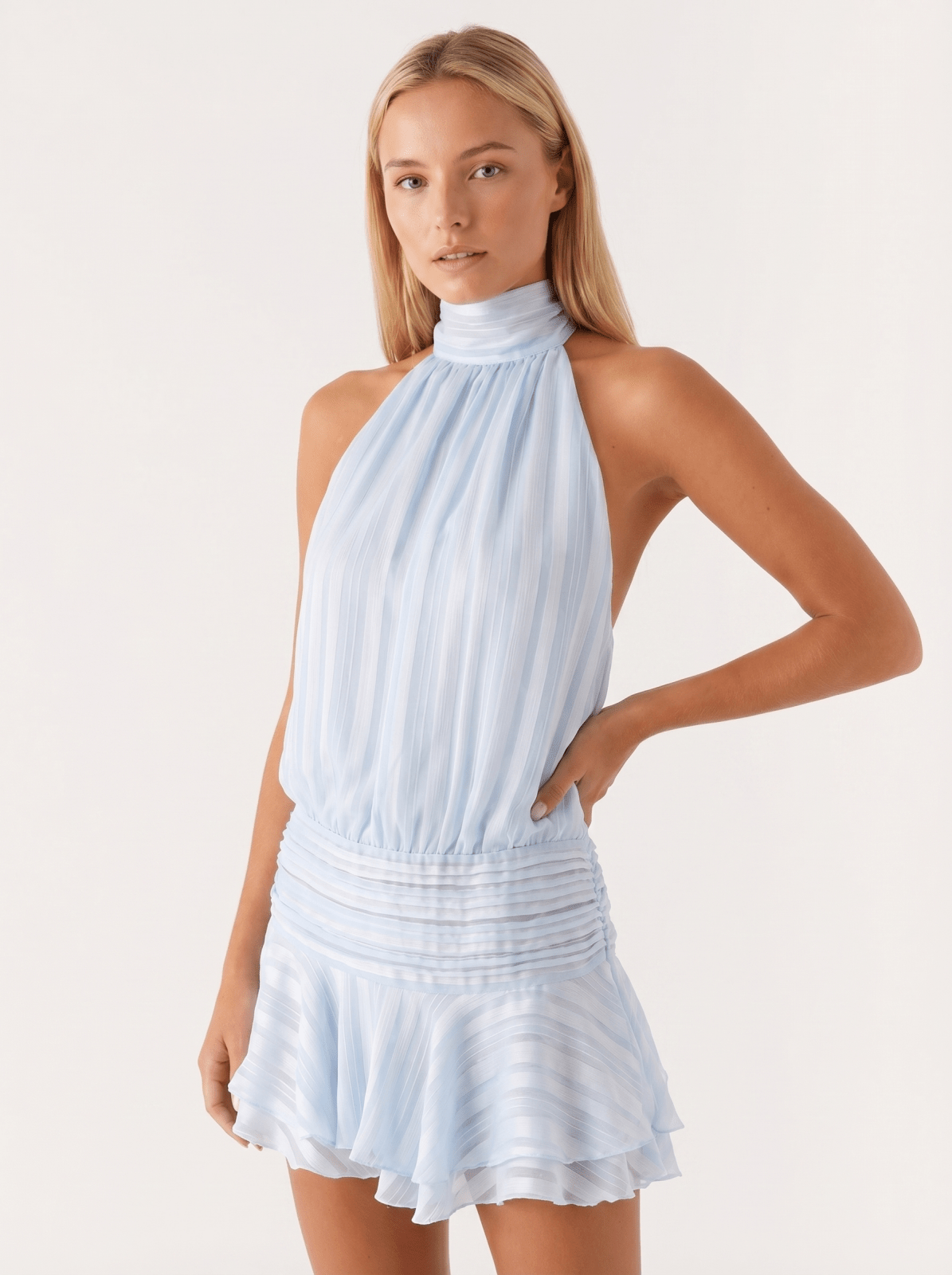 Miss | Jurk Dames Halter Mini Zomer - Polyester - Miss Madera MIS-1RY7WR