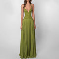Miss | Jurk Dames Halterhals Maxi Geplooide Rok - Chiffon - Miss Madera MIS-LA7S3F