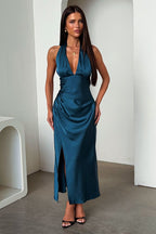 Miss | Jurk Dames Halterneck Maxi Avondjurk - Polyester - Miss Madera MIS-6PT4YR