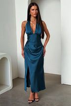 Miss | Jurk Dames Halterneck Maxi Avondjurk - Polyester - Miss Madera MIS-6PT4YR