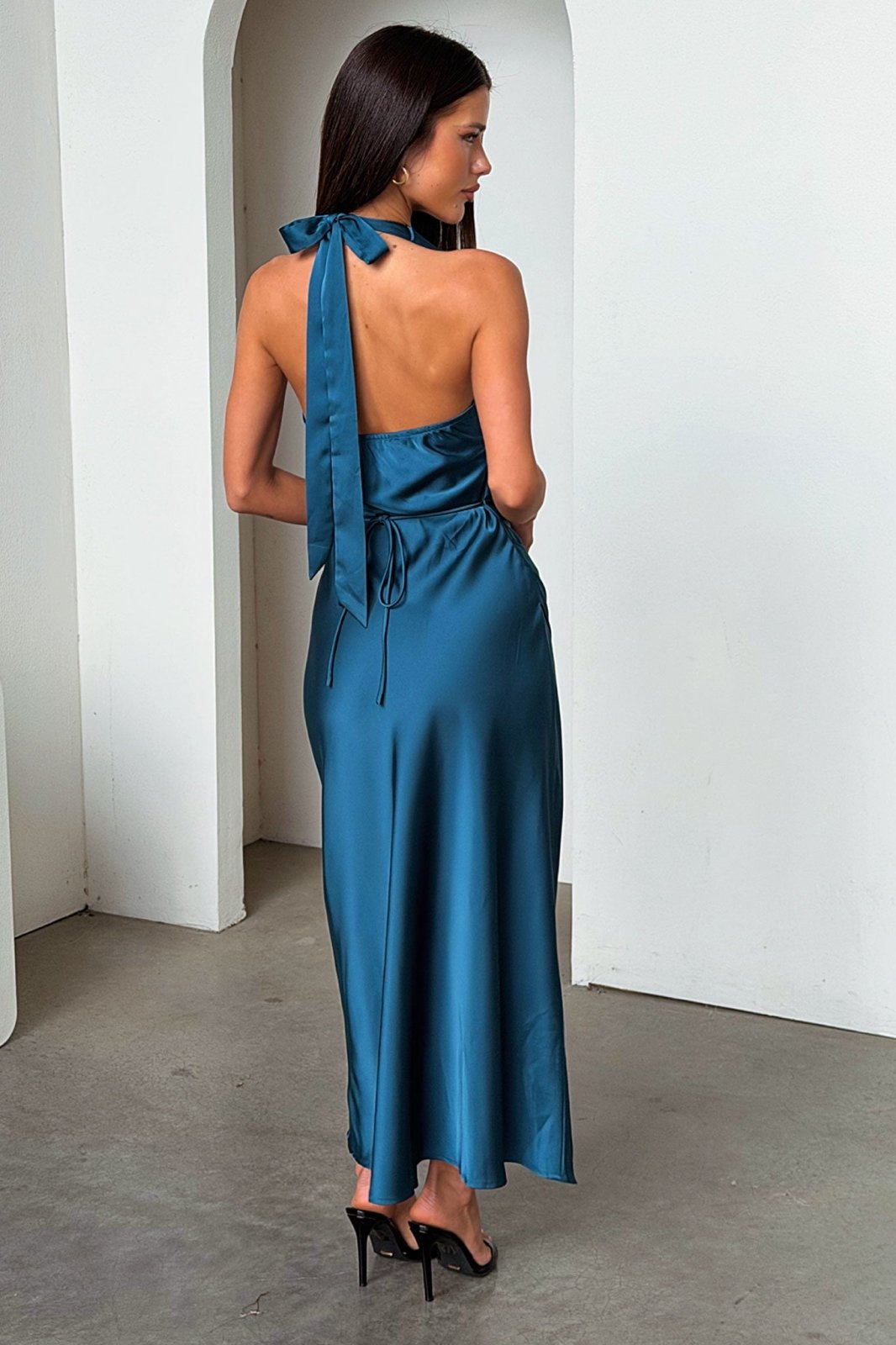 Miss | Jurk Dames Halterneck Maxi Avondjurk - Polyester - Miss Madera MIS-6PT4YR