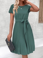 Miss | Jurk Dames Lente Midi Plissé - Polyester - Miss Madera MIS-TZ0QLY