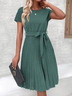 Miss | Jurk Dames Lente Midi Plissé - Polyester - Miss Madera MIS-TZ0QLY