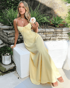 Miss | Jurk Dames Maxi A-lijn Spaghettibandjes - Viscose - Miss Madera MIS-G2S7TW
