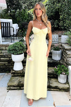 Miss | Jurk Dames Maxi A-lijn Spaghettibandjes - Viscose - Miss Madera MIS-G2S7TW