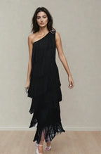 Miss | Jurk Dames Maxi Asymmetrisch - Polyester - Miss Madera MIS-375F50