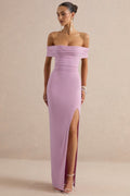 Miss | Jurk Dames Maxi Bardot Strapless - Stretch Jersey - Miss Madera MIS-7BGB3R