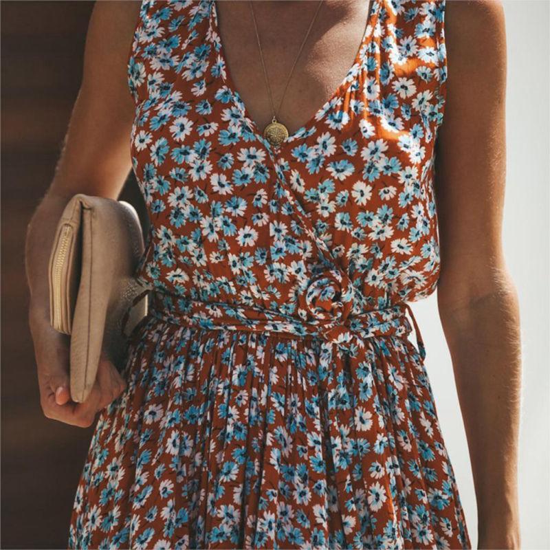 Miss | Jurk Dames Maxi Bloemenprint - Viscose - Miss Madera