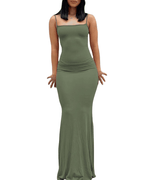 Miss | Jurk Dames Maxi Bodycon V-hals - Polyester - Miss Madera MIS-OWBVII