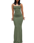 Miss | Jurk Dames Maxi Bodycon V-hals - Polyester - Miss Madera MIS-OWBVII