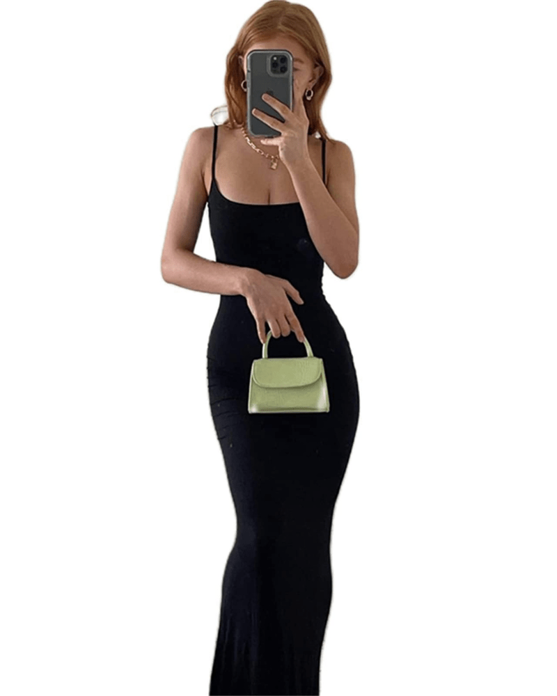 Miss | Jurk Dames Maxi Bodycon V-hals - Polyester - Miss Madera MIS-BOHX2X