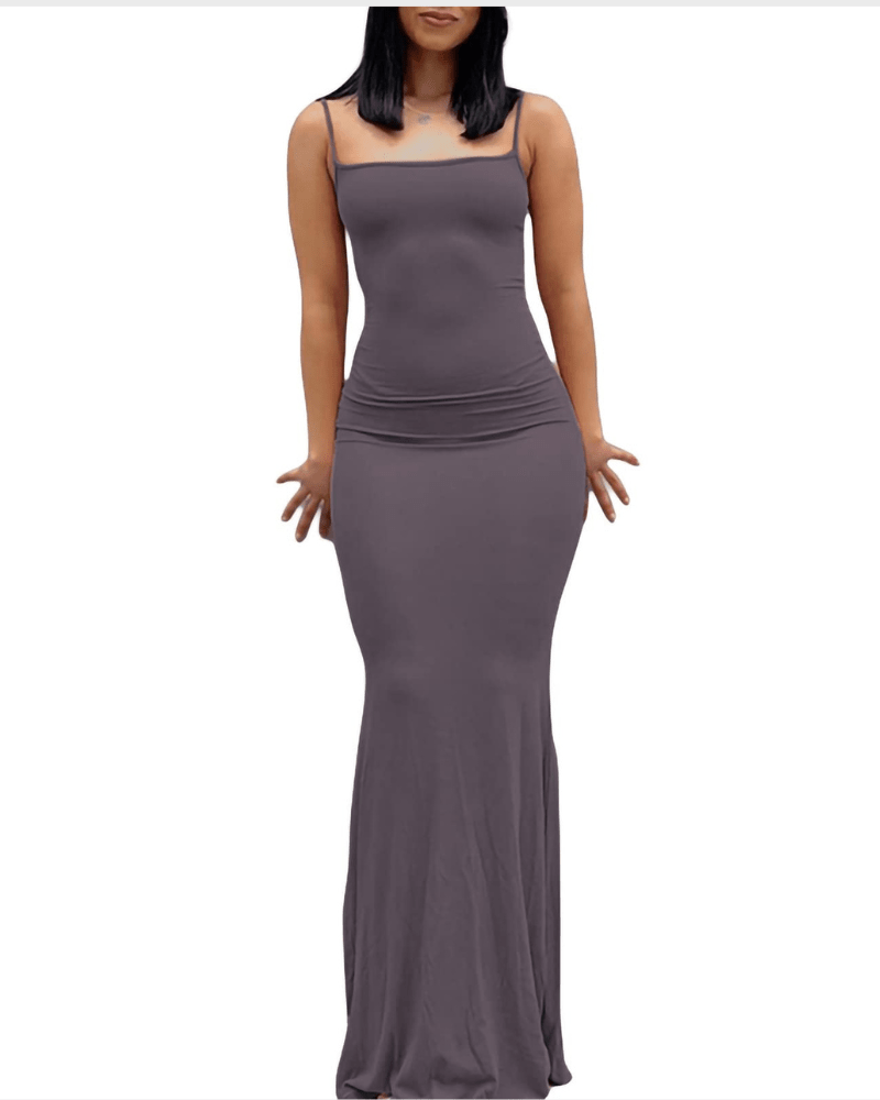 Miss | Jurk Dames Maxi Bodycon V-hals - Polyester - Miss Madera MIS-3QGIG2