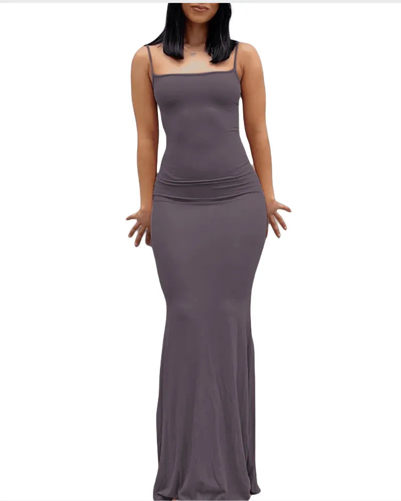 Miss | Jurk Dames Maxi Bodycon V-hals - Polyester - Miss Madera MIS-3QGIG2