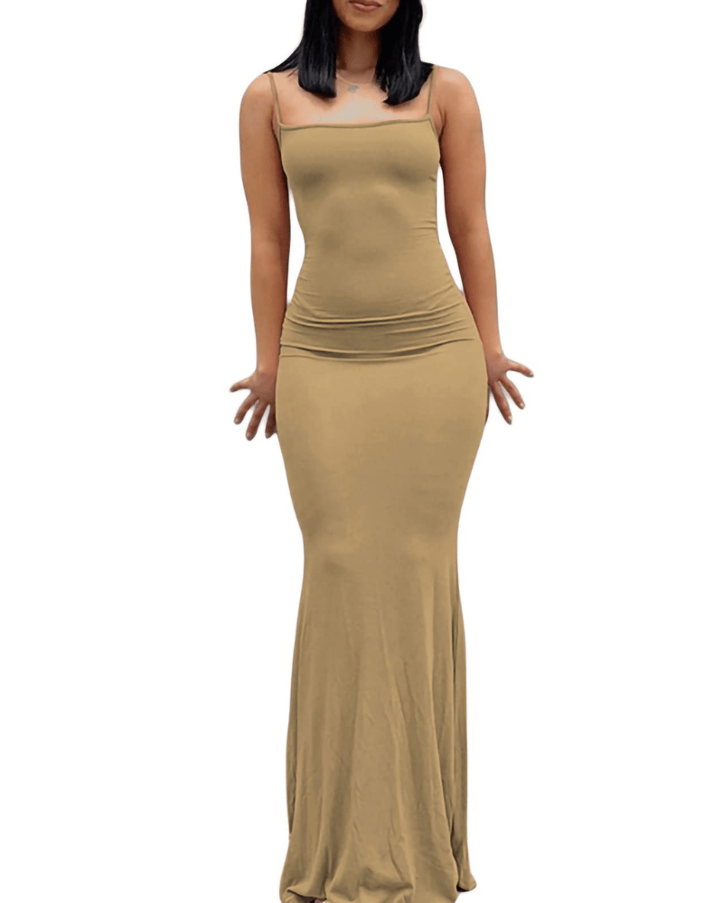 Miss | Jurk Dames Maxi Bodycon V-hals - Polyester - Miss Madera MIS-H6WIY4