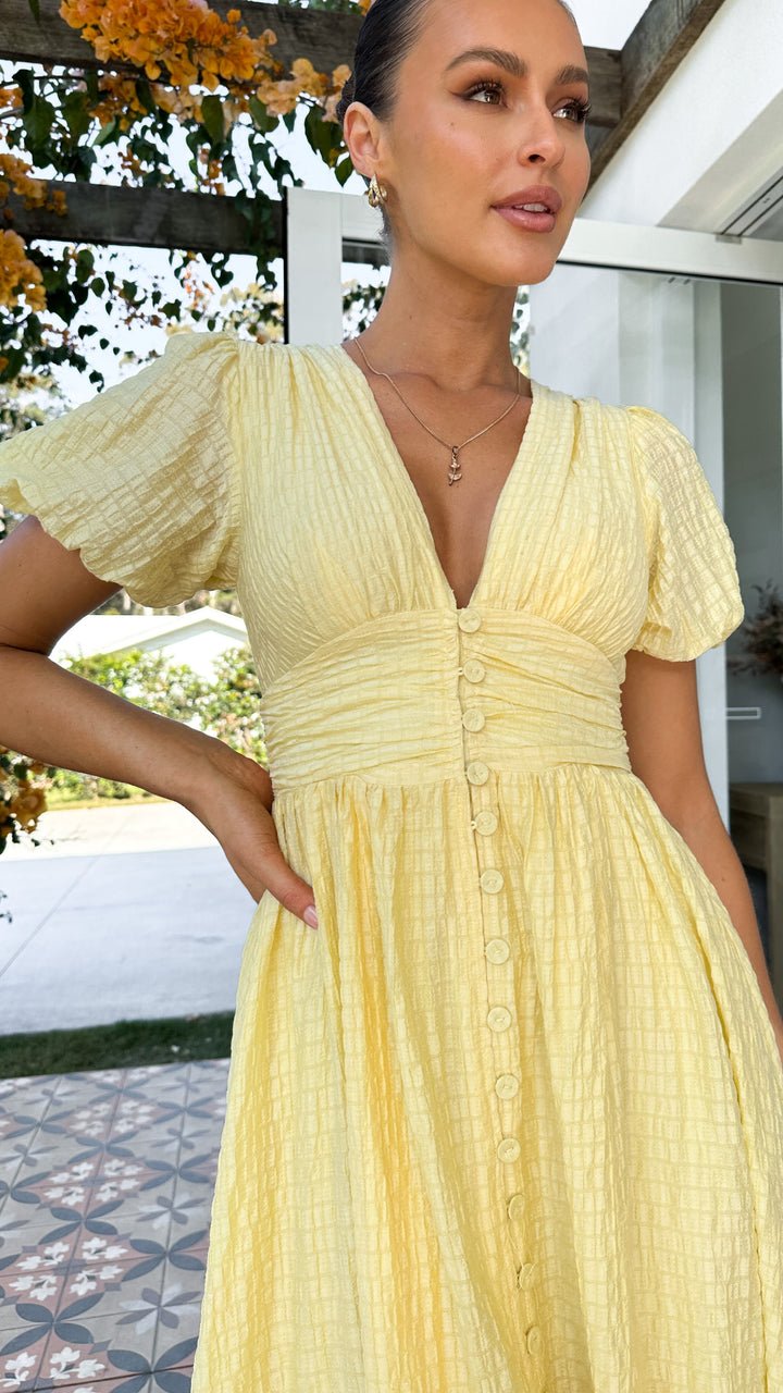 Miss | Jurk Dames Maxi Boho V-hals - Viscose - Miss Madera MIS-SHDB90