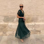 Miss | Jurk Dames Maxi Casual - Chiffon - Miss Madera MIS-A468BC