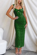 Miss | Jurk Dames Maxi Casual Dagelijks - Netstof - Miss Madera MIS-930673