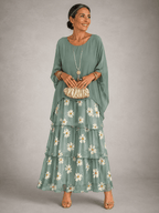 Miss | Jurk Dames Maxi Casual Gelaagd - Viscose - Miss Madera MIS-8ADTRI