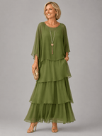 Miss | Jurk Dames Maxi Casual Gelaagd - Viscose - Miss Madera MIS-UMB1TO