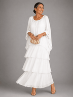 Miss | Jurk Dames Maxi Casual Gelaagd - Viscose - Miss Madera MIS-345Q8S