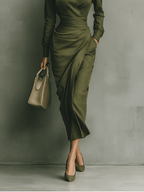 Miss | Jurk Dames Maxi Casual - Katoenmix - Miss Madera MIS-982739