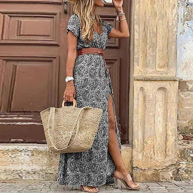 Miss | Jurk Dames Maxi Casual - Viscose - Miss Madera MIS-E6BD35