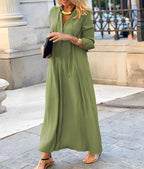 Miss | Jurk Dames Maxi Casual - Viscose - Miss Madera MIS-IC1G54