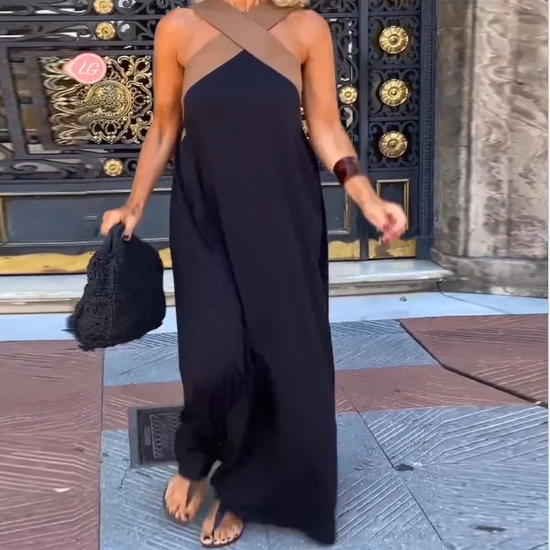 Miss | Jurk Dames Maxi Crossover - Viscose - Miss Madera MIS-80I9N7