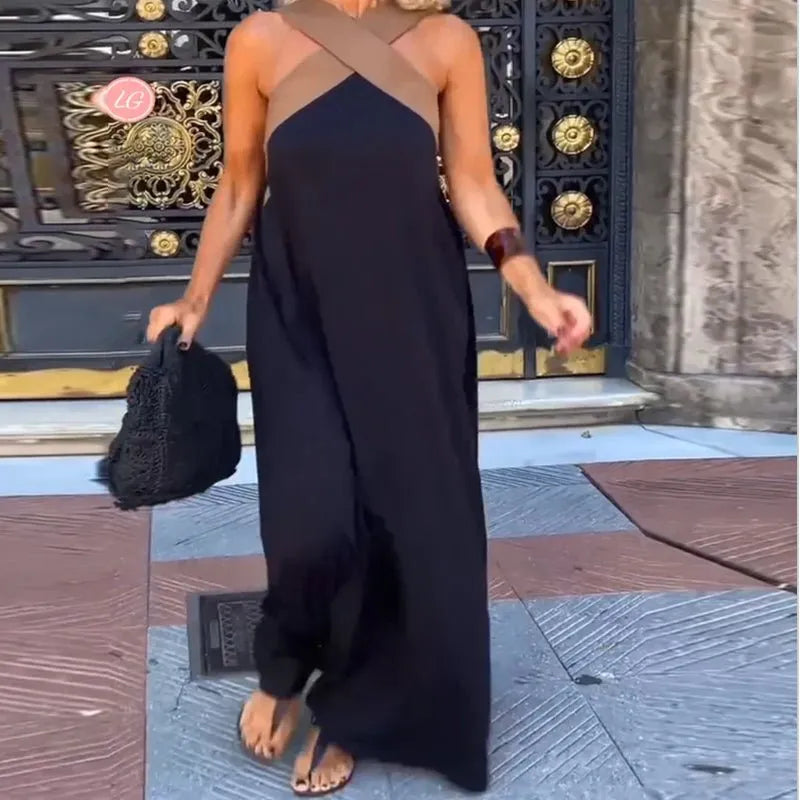 Miss | Jurk Dames Maxi Crossover - Viscose - Miss Madera MIS-80I9N7