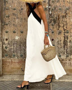 Miss | Jurk Dames Maxi Crossover - Viscose - Miss Madera MIS-80I9N7